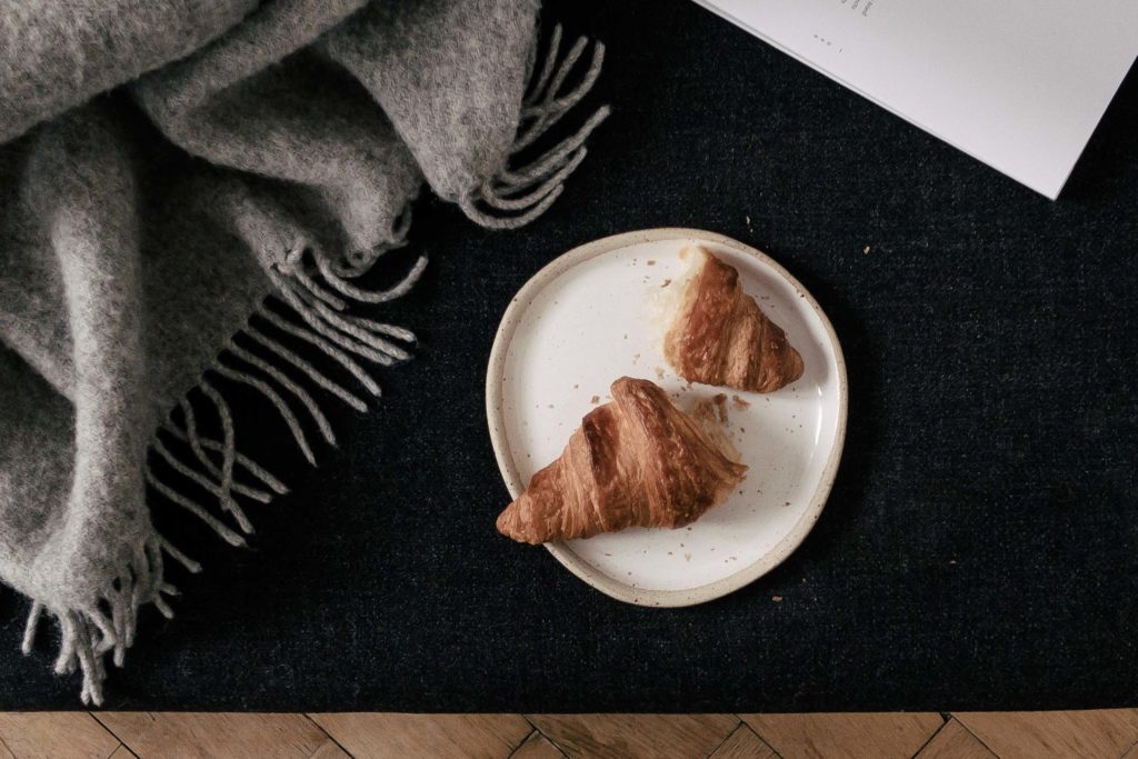 Authentisches Flatlay Foto mit dem Smartphon machen